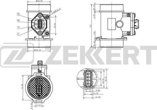 Zekkert SE-1020 - Mjerač zapremine zraka www.molydon.hr