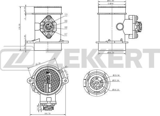 Zekkert SE-1023 - Mjerač zapremine zraka www.molydon.hr