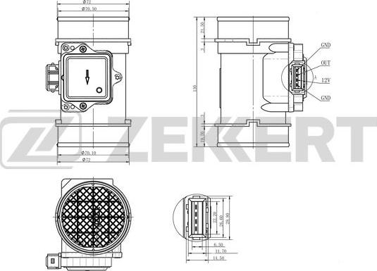 Zekkert SE-1022 - Mjerač zapremine zraka www.molydon.hr