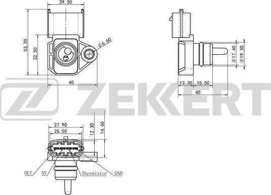 Zekkert SE-1027 - Senzor, pritisak usisne Cijevi www.molydon.hr