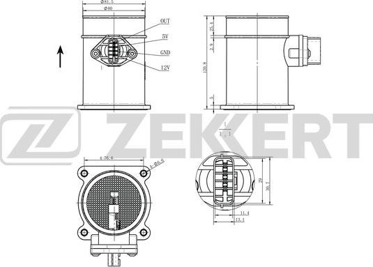 Zekkert SE-1076 - Senzor, pritisak usisne Cijevi www.molydon.hr