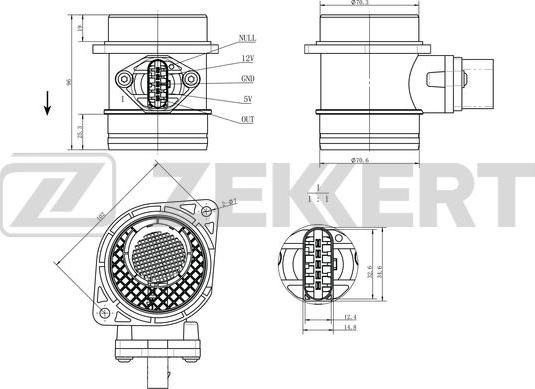 Zekkert SE-1070 - Senzor, pritisak usisne Cijevi www.molydon.hr