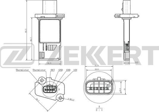 Zekkert SE-1077 - Senzor, pritisak usisne Cijevi www.molydon.hr