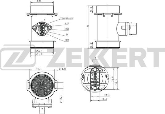 Zekkert SE-1101 - Senzor, pritisak usisne Cijevi www.molydon.hr