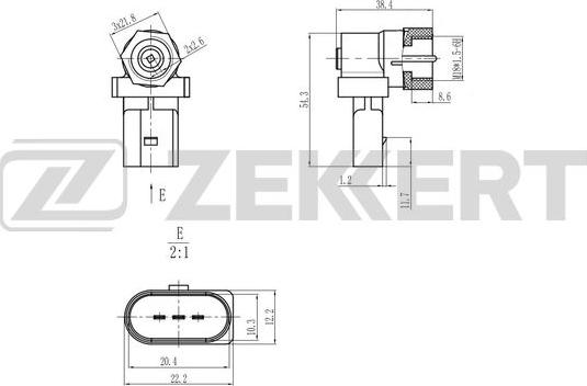 Zekkert SE-8508 - Senzor, brzina www.molydon.hr