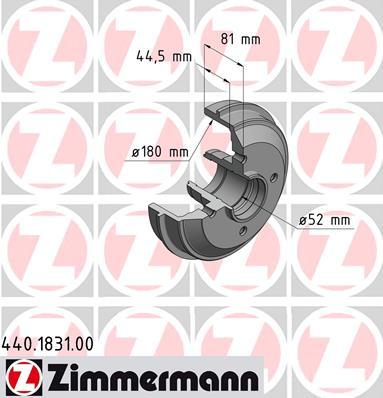 Zimmermann 440.1831.00 - Bubanj kočnica www.molydon.hr