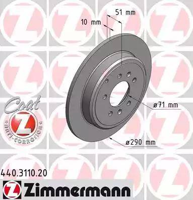 Zimmermann 440.3110.20 - Kočioni disk www.molydon.hr