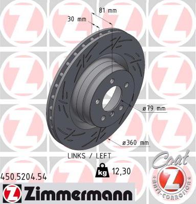 Zimmermann 450.5204.54 - Kočioni disk www.molydon.hr