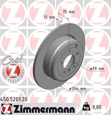 Zimmermann 450.5201.20 - Kočioni disk www.molydon.hr