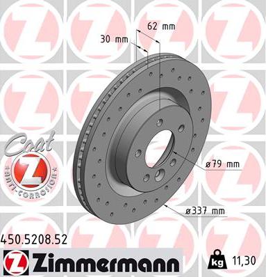 Zimmermann 450.5208.52 - Kočioni disk www.molydon.hr