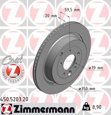 Zimmermann 450.5203.20 - Kočioni disk www.molydon.hr