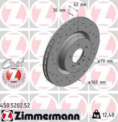 Zimmermann 450.5202.52 - Kočioni disk www.molydon.hr