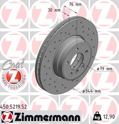 Zimmermann 450.5219.52 - Kočioni disk www.molydon.hr