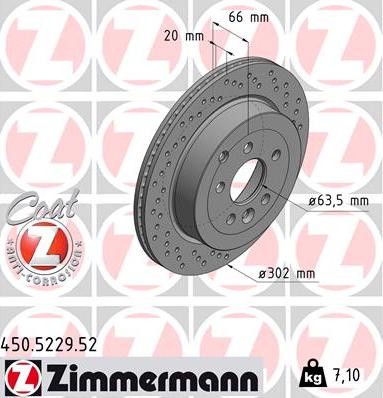 Zimmermann 450.5229.52 - Kočioni disk www.molydon.hr