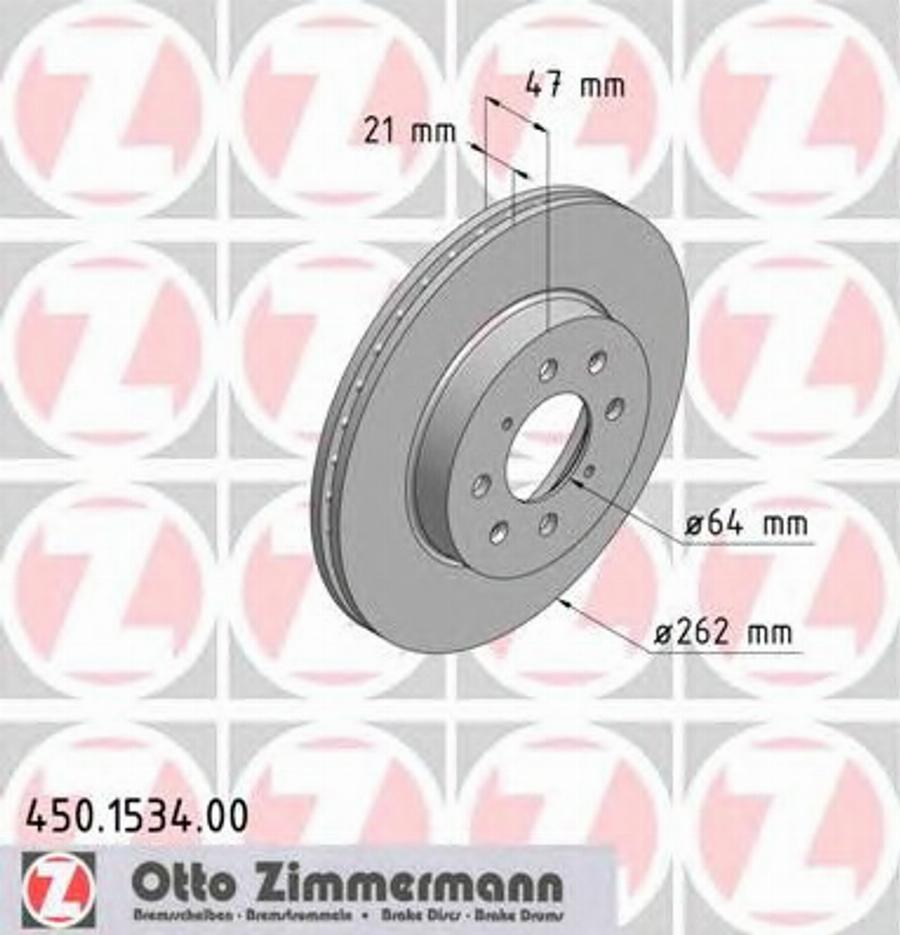 Zimmermann 450.1534.00 - Kočioni disk www.molydon.hr