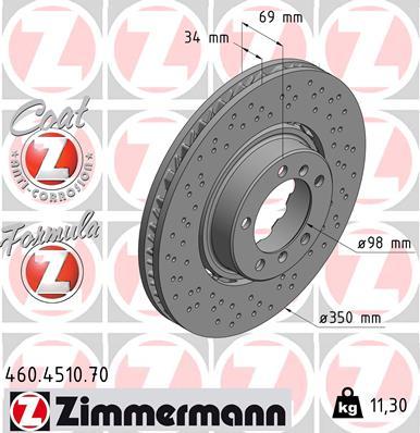 Zimmermann 460.4510.70 - Kočioni disk www.molydon.hr