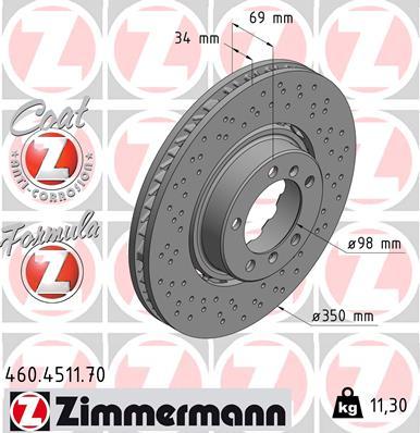 Zimmermann 460.4511.70 - Kočioni disk www.molydon.hr