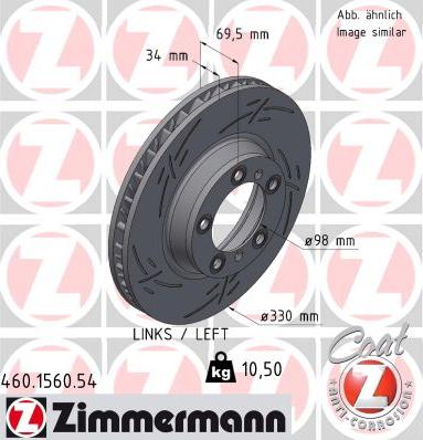 Zimmermann 460.1560.54 - Kočioni disk www.molydon.hr