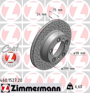 Zimmermann 460.1527.20 - Kočioni disk www.molydon.hr