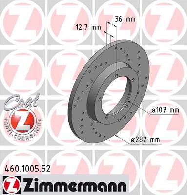 Zimmermann 460.1005.52 - Kočioni disk www.molydon.hr