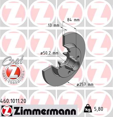 Zimmermann 460.1011.20 - Kočioni disk www.molydon.hr