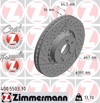 Zimmermann 400.5503.70 - Kočioni disk www.molydon.hr