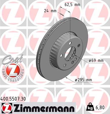 Zimmermann 400.5507.30 - Kočioni disk www.molydon.hr