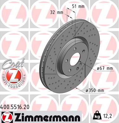 Zimmermann 400.5516.20 - Kočioni disk www.molydon.hr