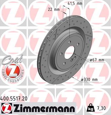 Zimmermann 400.5517.20 - Kočioni disk www.molydon.hr