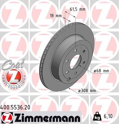 Zimmermann 400.5536.20 - Kočioni disk www.molydon.hr