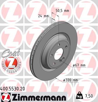 Zimmermann 400.5530.20 - Kočioni disk www.molydon.hr