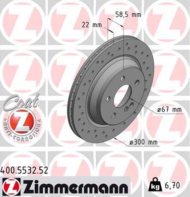 Zimmermann 400.5532.52 - Kočioni disk www.molydon.hr