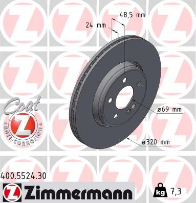 Zimmermann 400.5524.30 - Kočioni disk www.molydon.hr