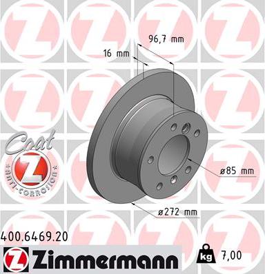 Zimmermann 400.6469.20 - Kočioni disk www.molydon.hr