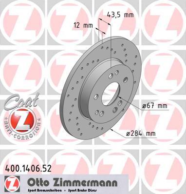 Zimmermann 400.1406.52 - Kočioni disk www.molydon.hr