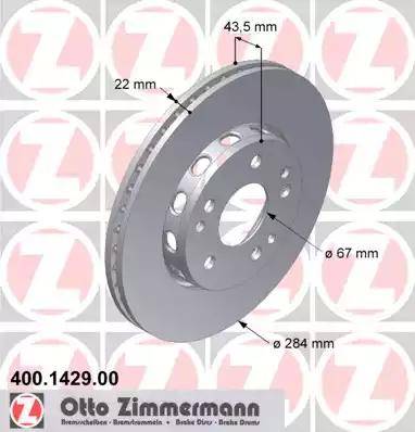 Zimmermann 400.1429.00 - Kočioni disk www.molydon.hr