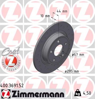 Zimmermann 400.3691.52 - Kočioni disk www.molydon.hr