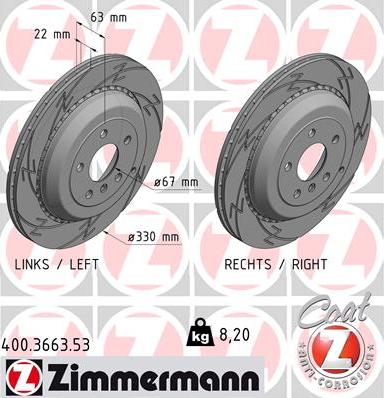 Zimmermann 400.3663.53 - Kočioni disk www.molydon.hr