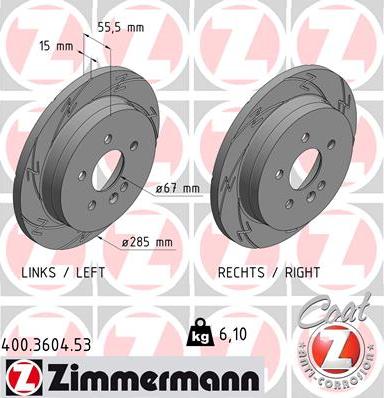 Zimmermann 400.3604.53 - Kočioni disk www.molydon.hr