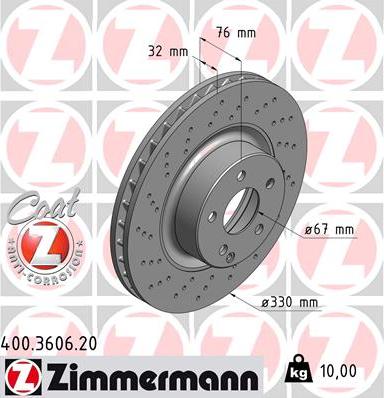 Zimmermann 400.3606.20 - Kočioni disk www.molydon.hr