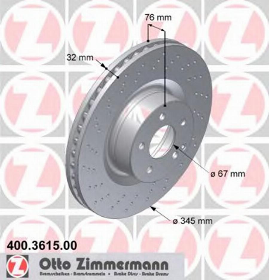 Zimmermann 400.3615.00 - Kočioni disk www.molydon.hr