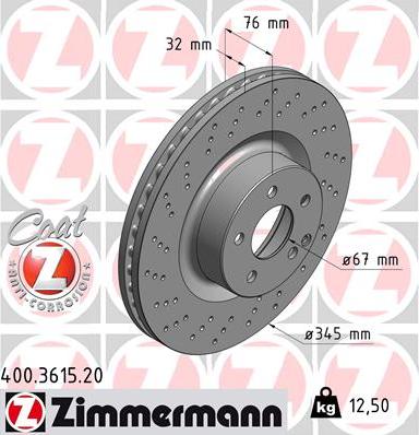 Zimmermann 400.3615.20 - Kočioni disk www.molydon.hr