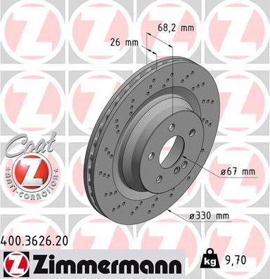 Zimmermann 400.3626.20 - Kočioni disk www.molydon.hr