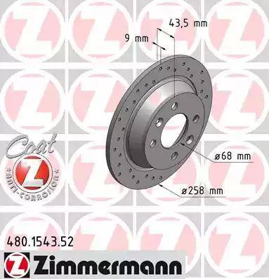 Zimmermann 480.1543.52 - Kočioni disk www.molydon.hr