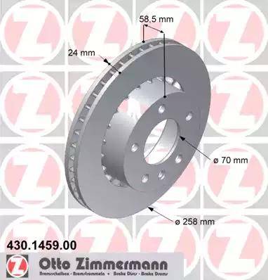 Zimmermann 430.1459.00 - Kočioni disk www.molydon.hr