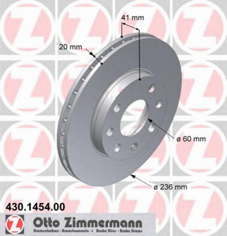 Zimmermann 430 1454 00 - Kočioni disk www.molydon.hr