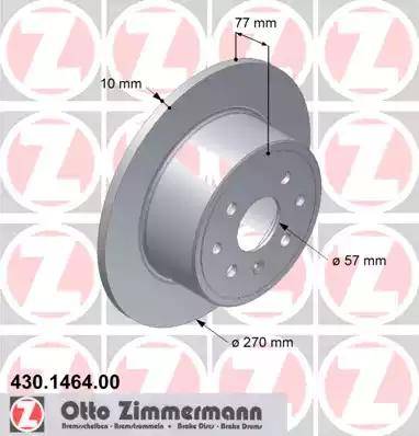 Zimmermann 430.1464.00 - Kočioni disk www.molydon.hr