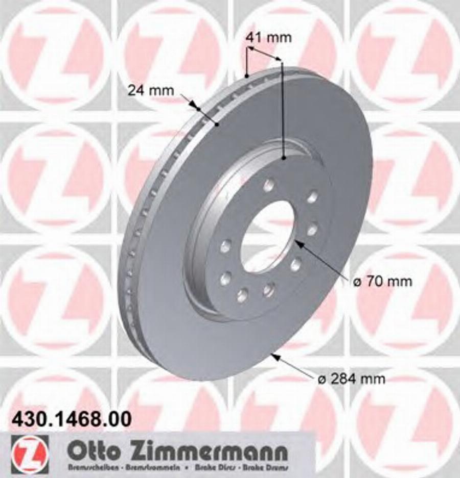 Zimmermann 430 1468 00 - Kočioni disk www.molydon.hr