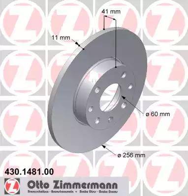 Zimmermann 430.1481.00 - Kočioni disk www.molydon.hr