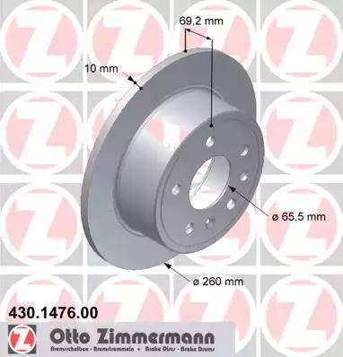 Zimmermann 430.1476.00 - Kočioni disk www.molydon.hr